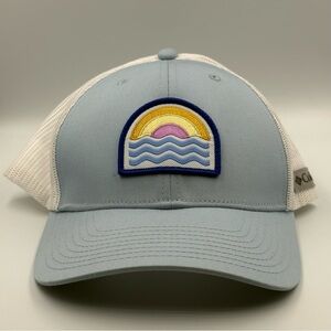 Columbia Unisex SnapBack Adjustable Trucker Hat Sunset Waves Patch One Size OSFM